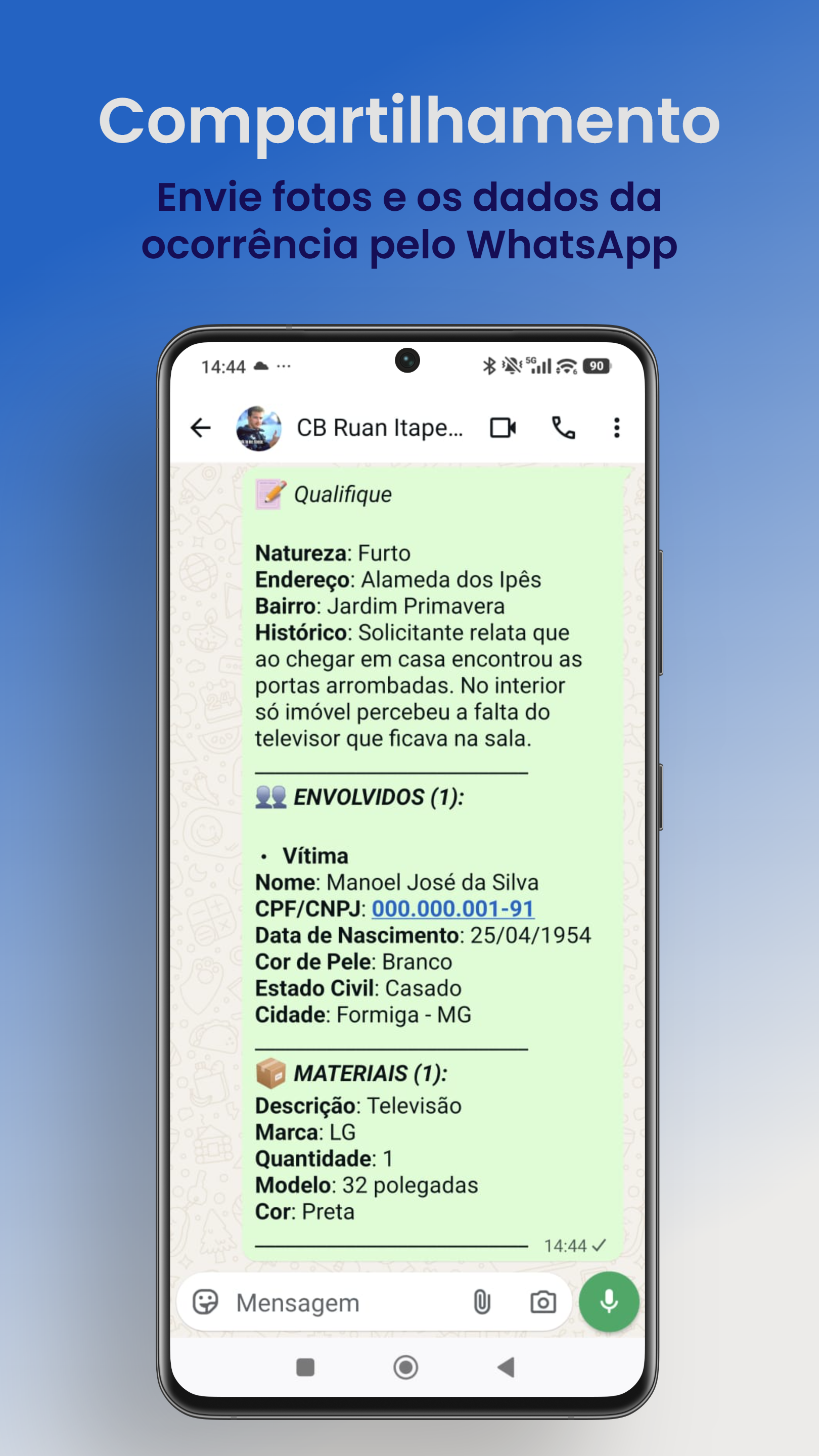 Recursos e equipe